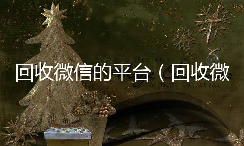 回收微信的平台（微信24小时在线回收回收微信平台秒结24小时在线）