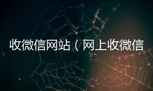 收微信网站（网正规收微信号平台上收微信号的人什么目的）