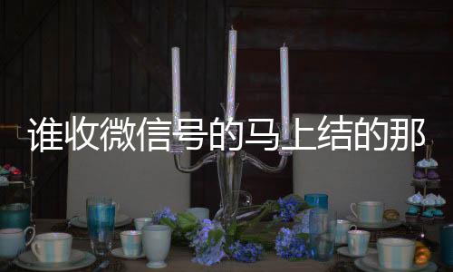 谁收微信号的马上回收微信在线交易结的那种（谁收微信号的联系方式）
